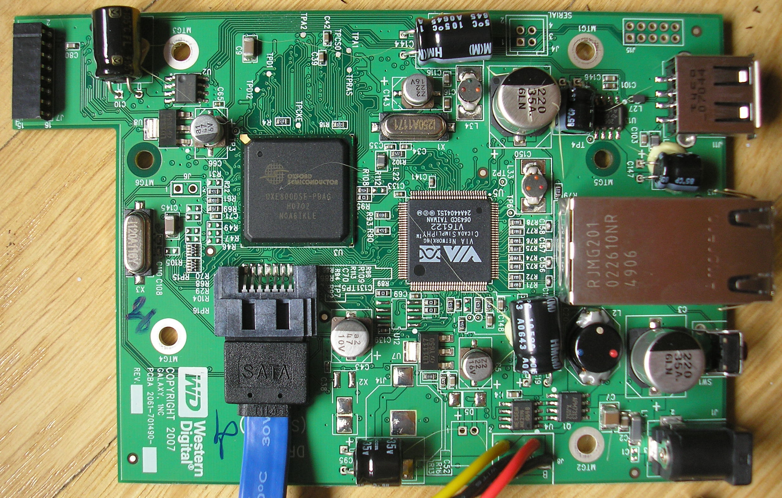 Western Digital MyBook World Edition PCB Pictures